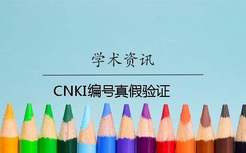 CNKI编号真假验证