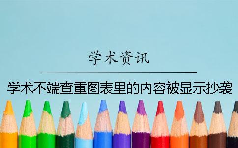 学术不端查重图表里的内容被显示抄袭了要如何改重？